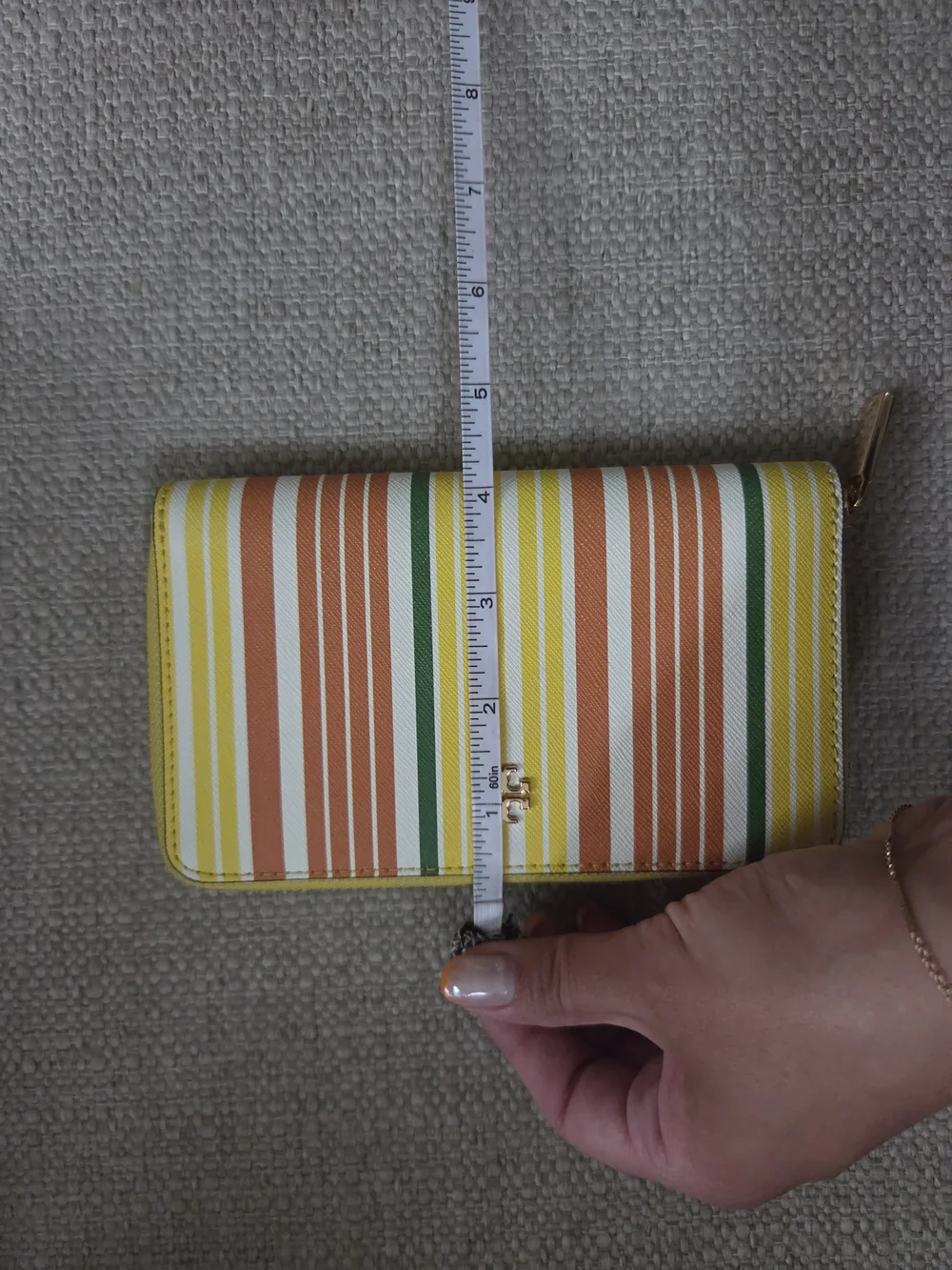 Tory Burch Sunrise Stripe Emerson Continental Wallet